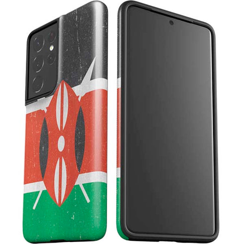 Kenya Flag Distressed Galaxy S21 Ultra 5G Pro Case